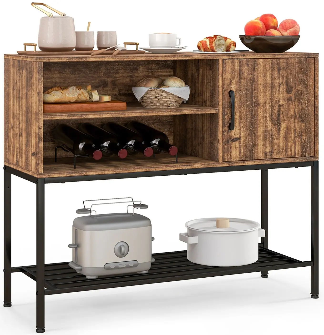 Буфет Costway JV11215CF (Rustic Brown)