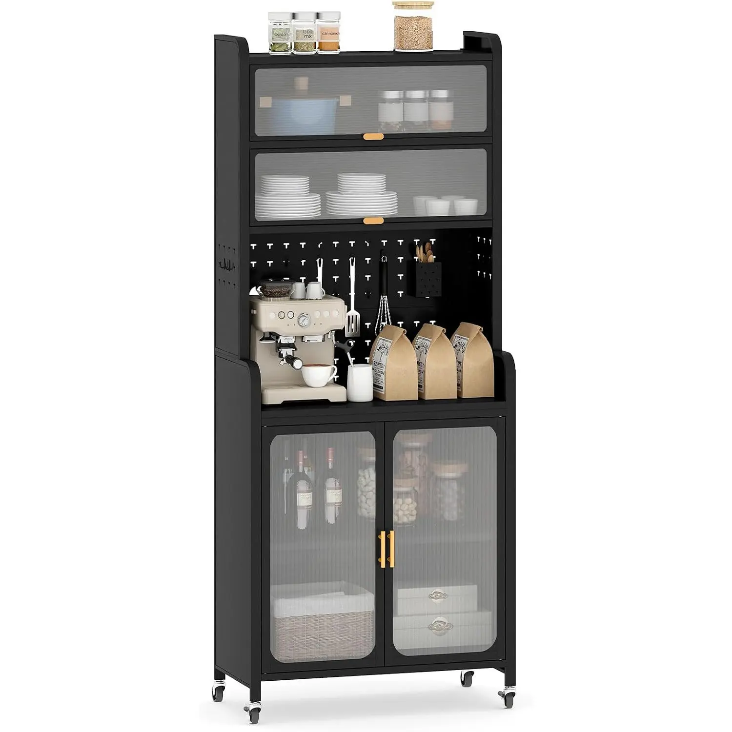 Bufet Costway JV11319DK (Black) - 2