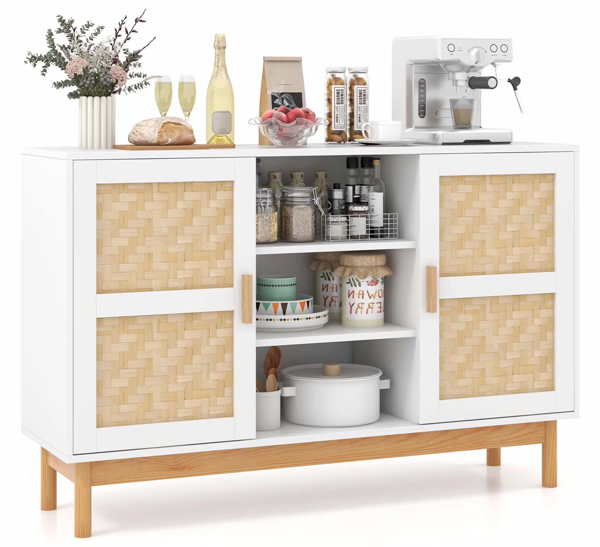 Буфет Costway JV11379WH (White)