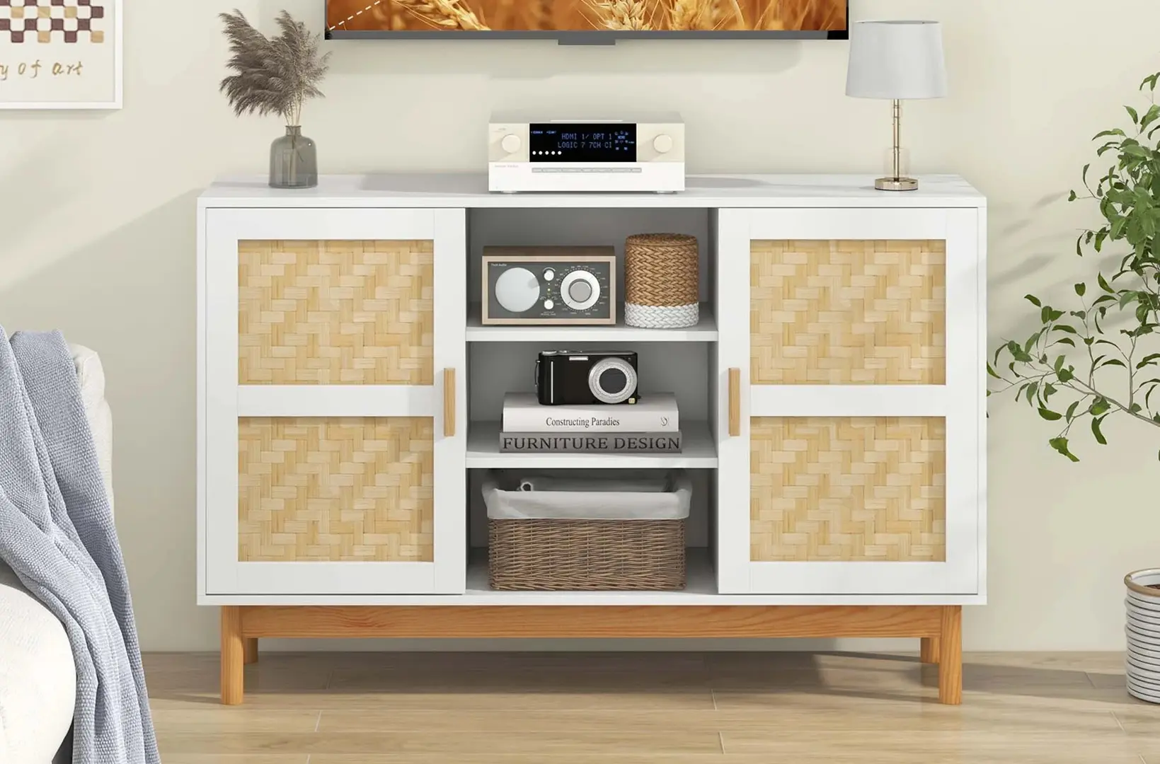 Буфет Costway JV11379WH (White)