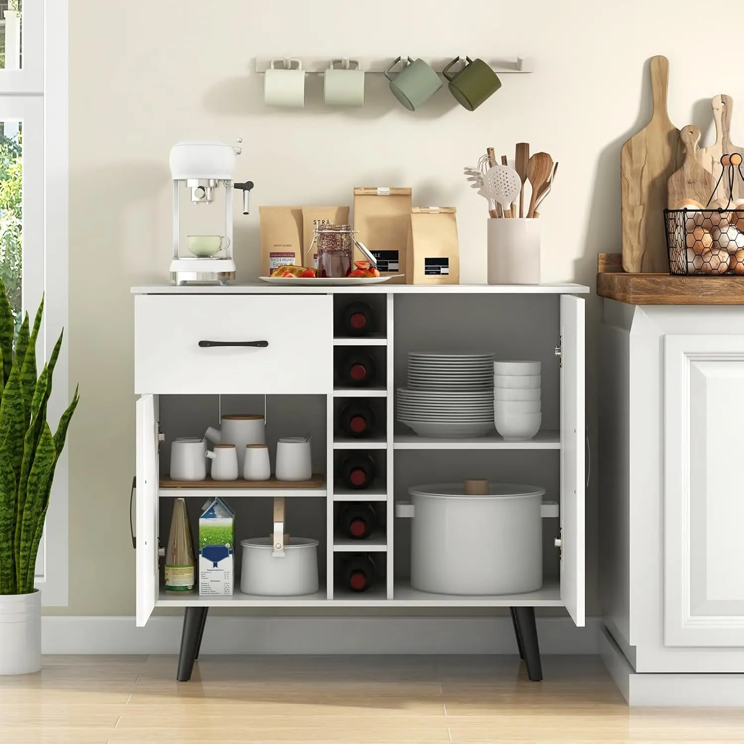 Буфет Costway JV11827WH (White)