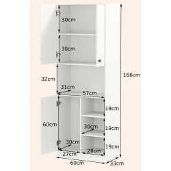Bufet Costway JV11969WH (White) Thumb