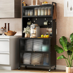 Bufet Costway JV12280BK (Black)