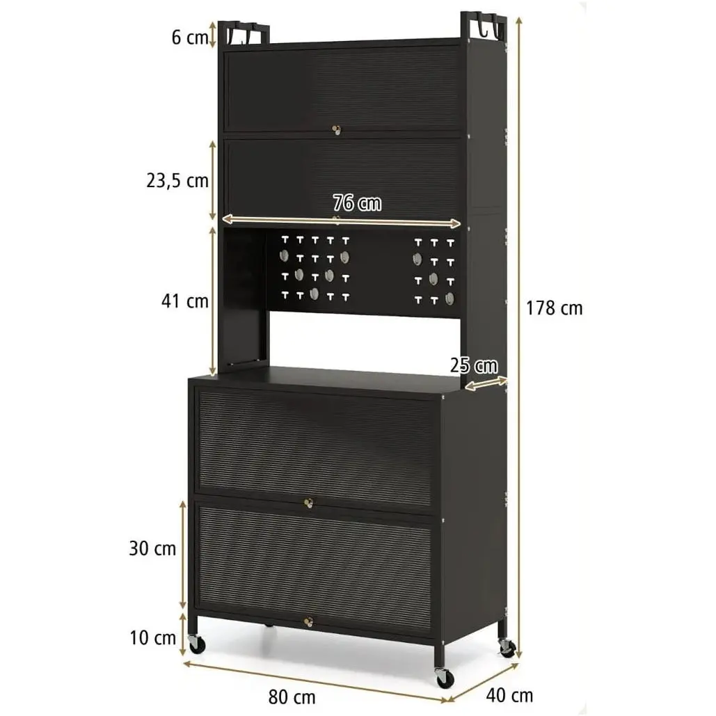 Bufet Costway JV12281BK (Black) - 3