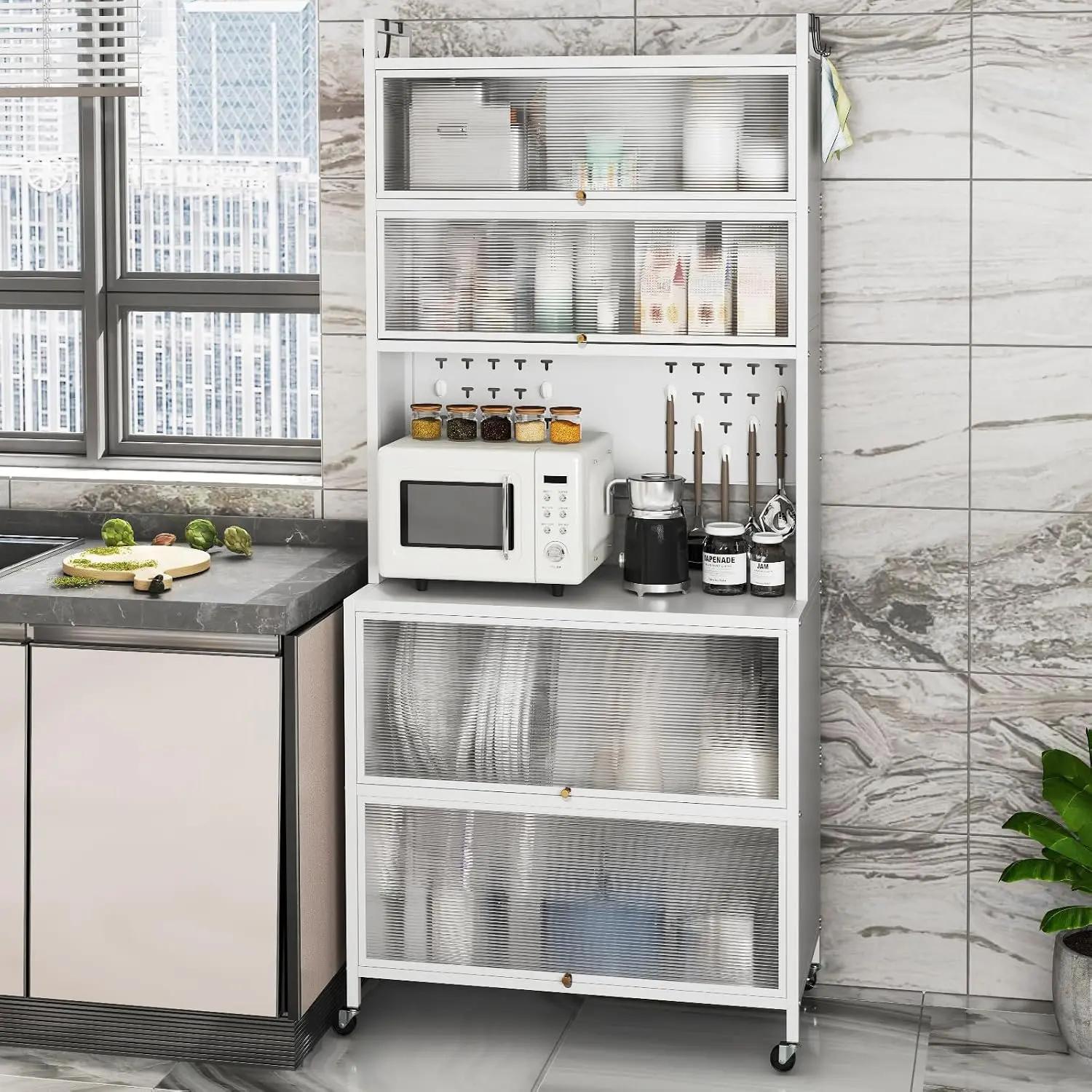 Bufet Costway JV12281WH (White) - 4
