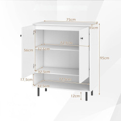 Bufet Costway JV12629WH (White) Thumb