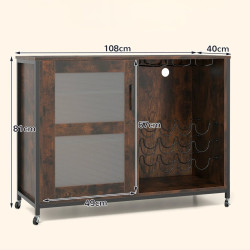 Bufet Costway JV12859CF (Brown) Thumb