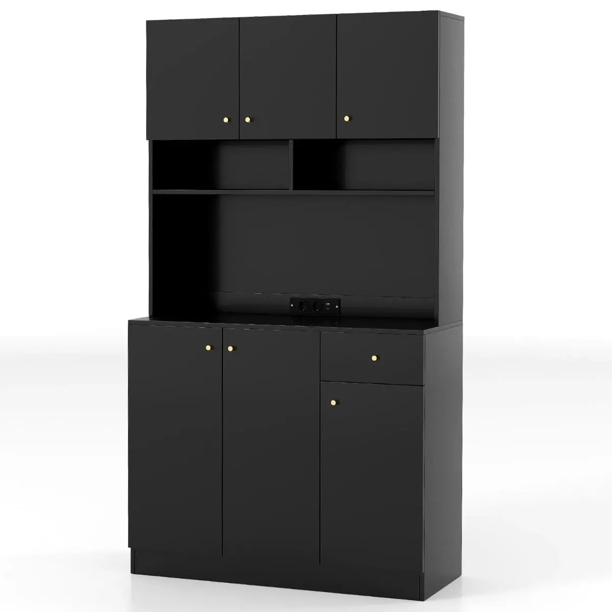 Bufet Costway JV13266DE-DK+ (Black) - 2