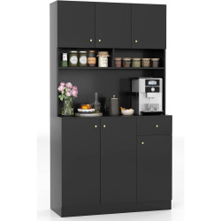 Bufet Costway JV13266DE-DK+ (Black) Thumb