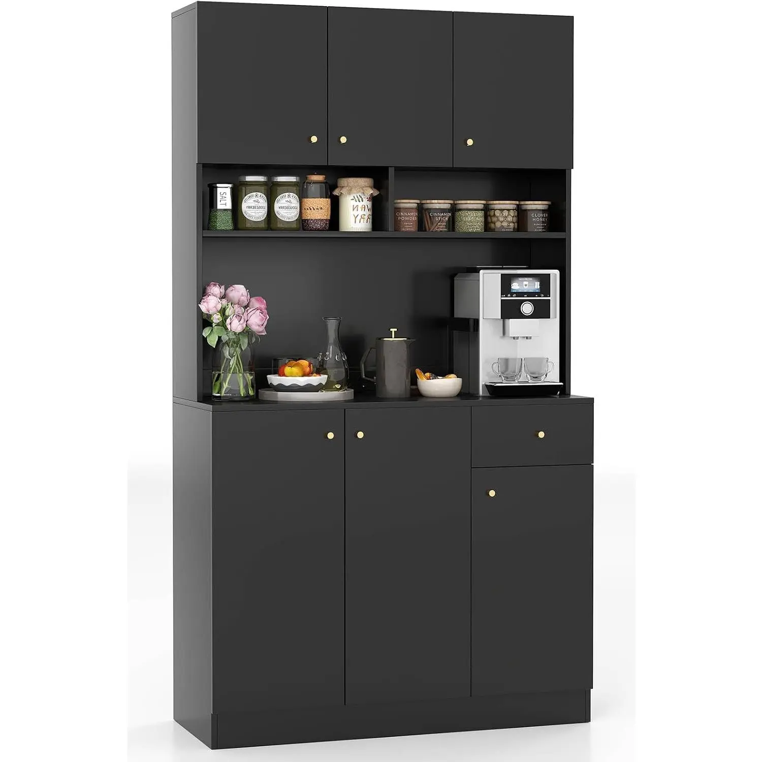 Bufet Costway JV13266DE-DK+ (Black) - 3