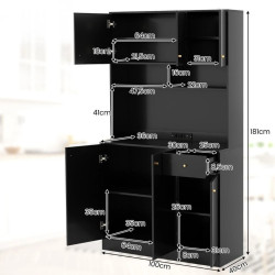 Bufet Costway JV13266DE-DK+ (Black) Thumb