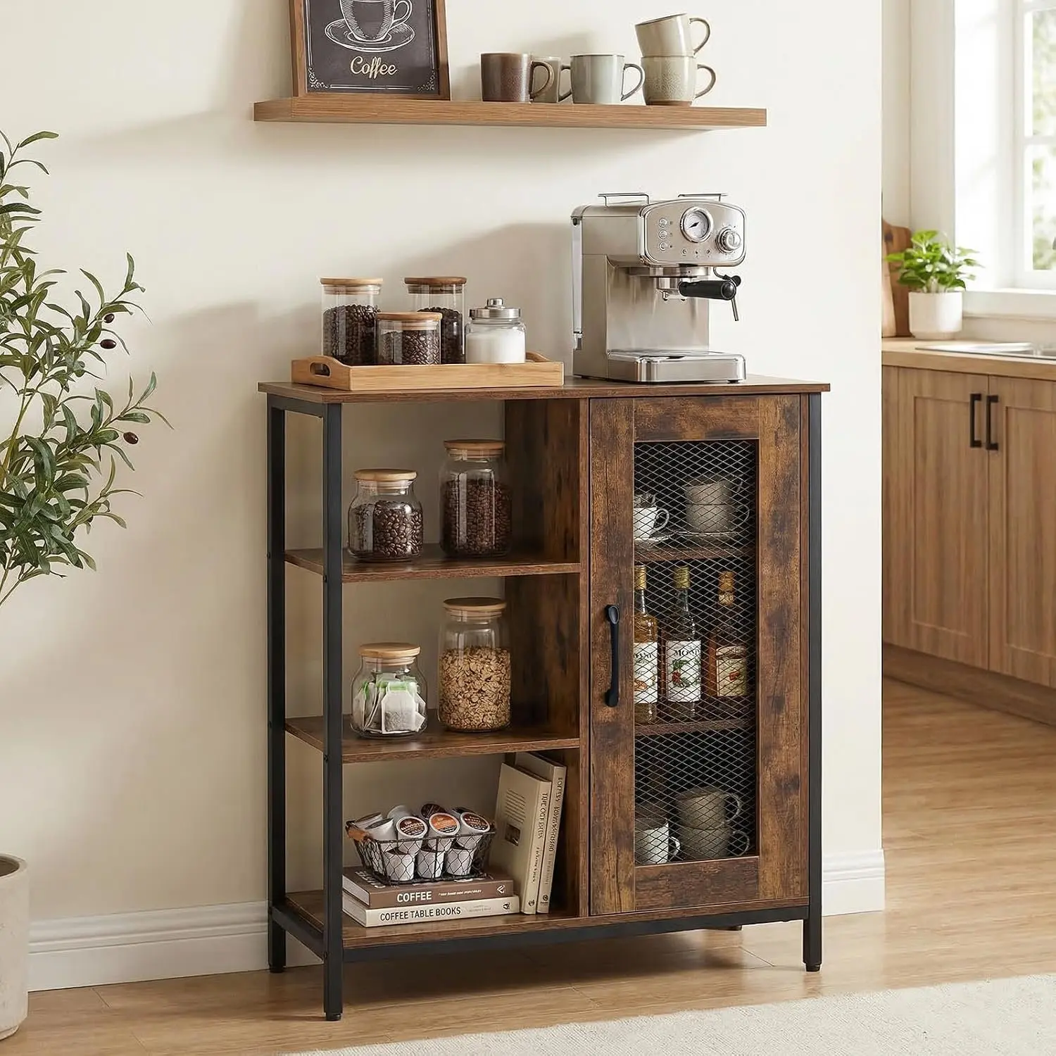 Bufet Costway JV13946CF (Brown) - 6