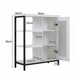 Bufet Costway JV13946WH (White) Thumb