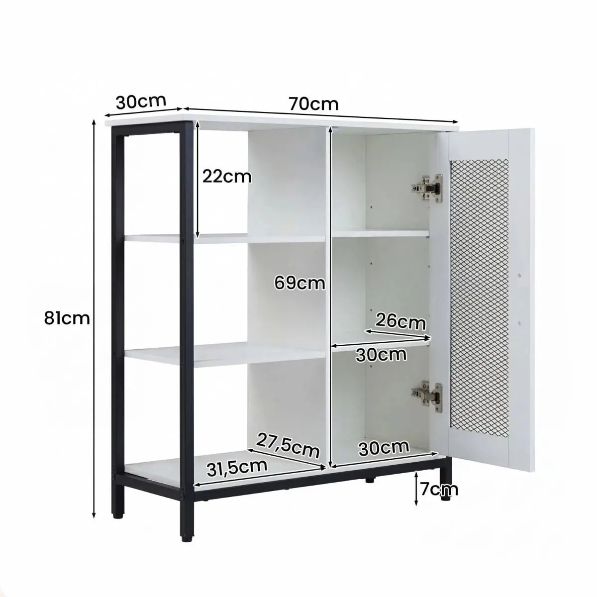 Bufet Costway JV13946WH (White) - 4