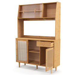 Bufet Costway KC55874NA 120x35x175cm (Natural) Thumb