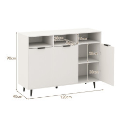 Bufet-dulap Costway JV12178WH (White) Thumb