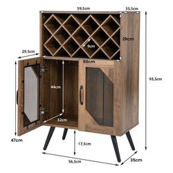 Bufet Costway JV10520GR (Rustic Brown) Thumb