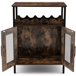 Dulap-vitrina Costway JV10601CF (Brown/Black) Thumb