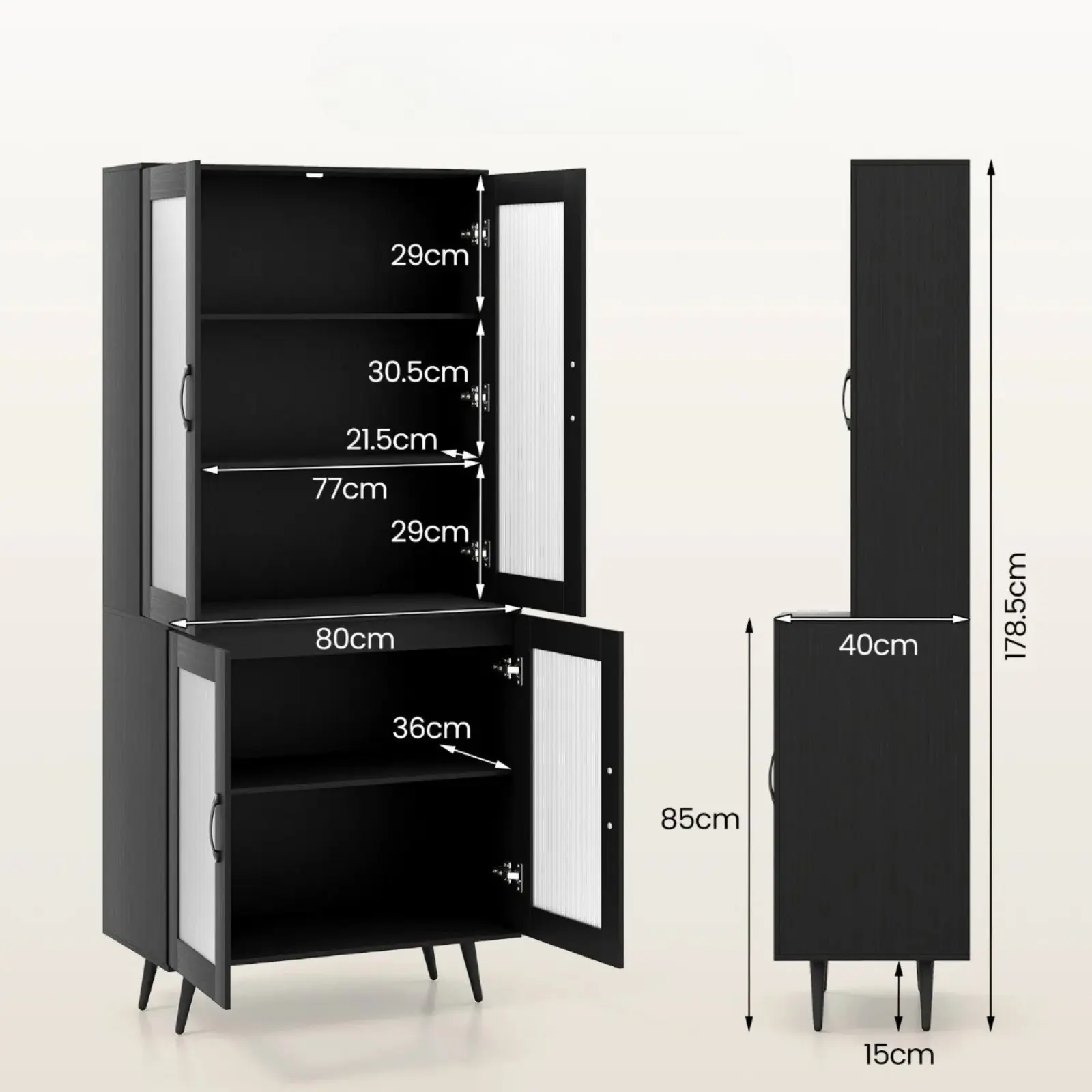 Servant Costway JV12652DK (Black) - 4