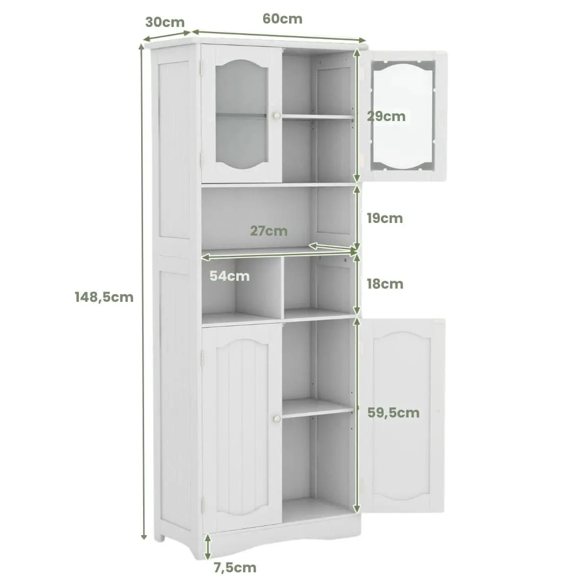 Dulap-camara Costway JV11750WH (White) - 3