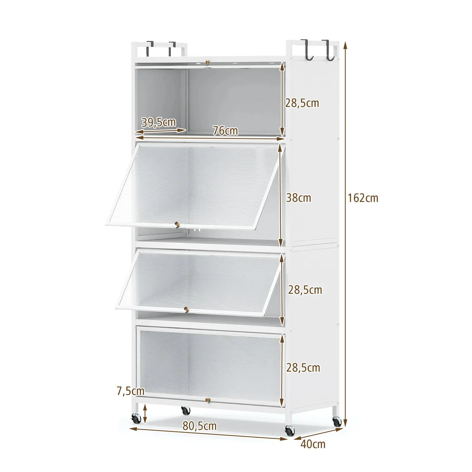 Dulap-camara Costway JV13139WH (White) - 3