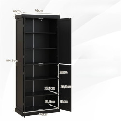 Dulap-camara Costway JV13587DK (Black) Thumb