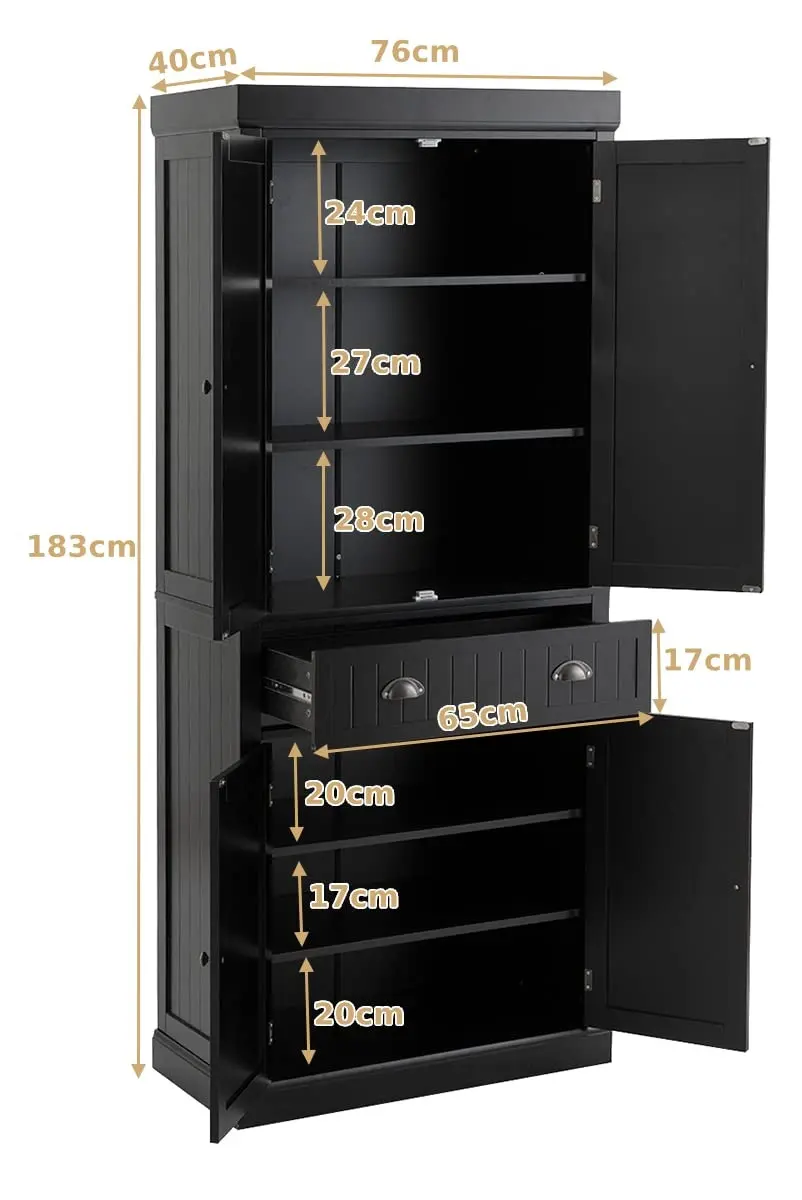 Dulap-camara Costway JZ10157DK (Black)