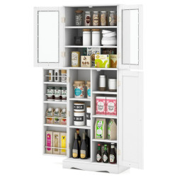 Шкаф-кладовка Costway KC56692WH (White) Thumb