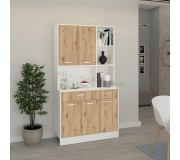 Bufet Haaus Hugo 188x100 cm (Artisan Oak/White)