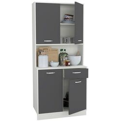 Bufet Haaus Oma 188x44 cm (Anthracite/White) Thumb