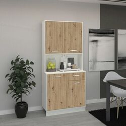 Bufet Haaus Oma 188x44 cm (Artisan Oak/White)