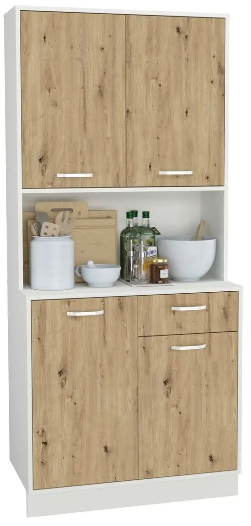 Bufet Haaus Oma 188x44 cm (Artisan Oak/White)