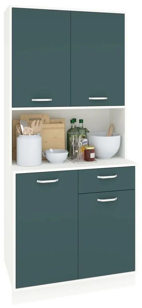 Bufet Haaus Oma 188x44 cm (Petrol/White)