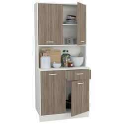 Bufet Haaus Oma 188x44 cm (Sonoma Oak Dark/White) Thumb
