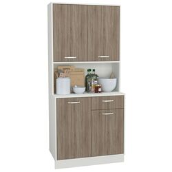 Bufet Haaus Oma 188x44 cm (Sonoma Oak Dark/White) Thumb