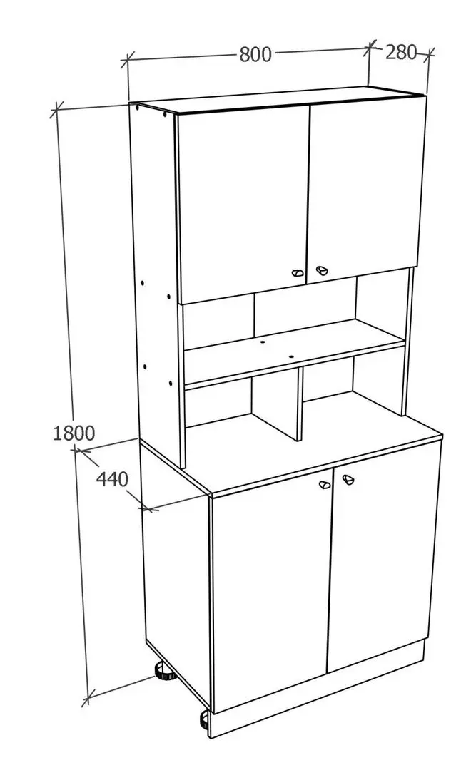 Сервант Haaus Opa (White)