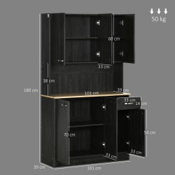 Буфет Homcom 801-026V81BK (Black) Thumb