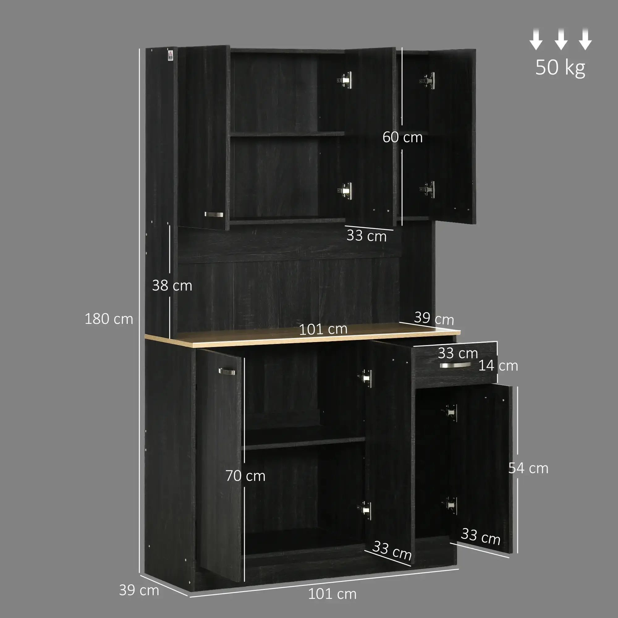 Буфет Homcom 801-026V81BK (Black) - 6