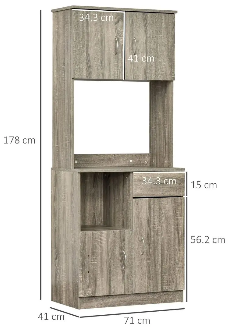 Bufet Homcom 801-098V01 71x41x178 (Grey)