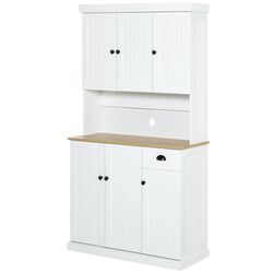 Буфет Homcom 835-112V83WT 39x101x180 cm (White/Oak) Thumb