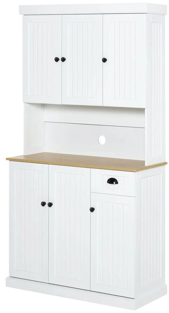Буфет Homcom 835-112V83WT 39x101x180 cm (White/Oak)