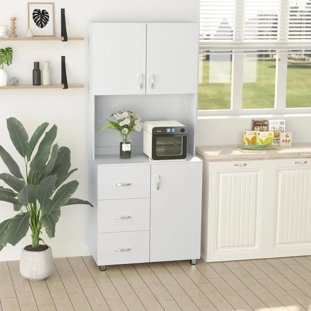 Буфет Homcom 835-243 80x39x183 cm (White)