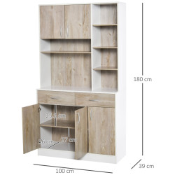 Буфет Homcom 835-260 (White/Natural) Thumb