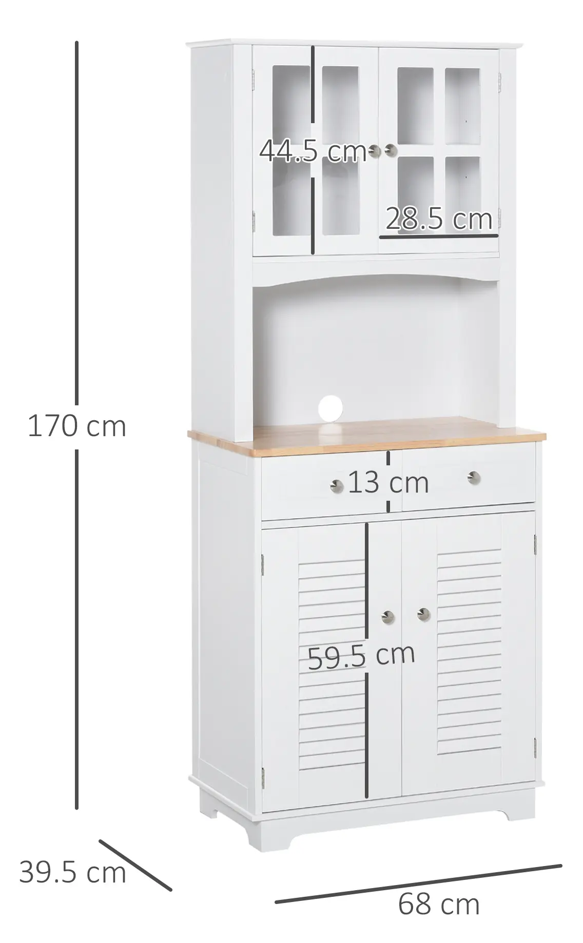 Буфет Homcom 835-276 (White) - 4