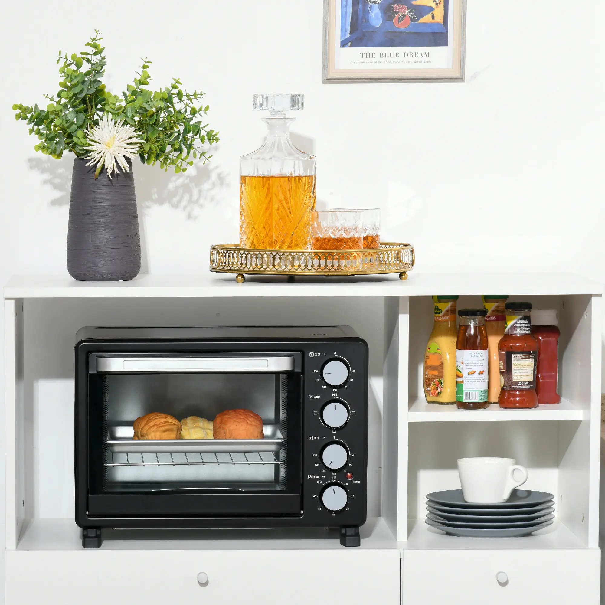 Буфет Homcom 835-398 (White) - 6