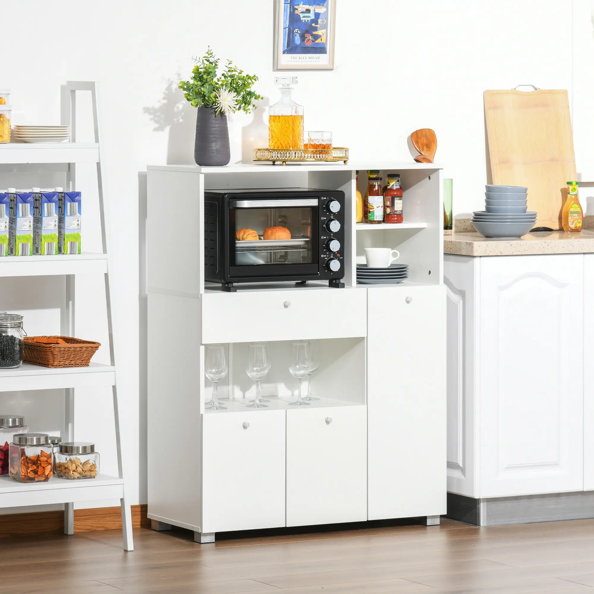 Буфет Homcom 835-398 (White) - 7