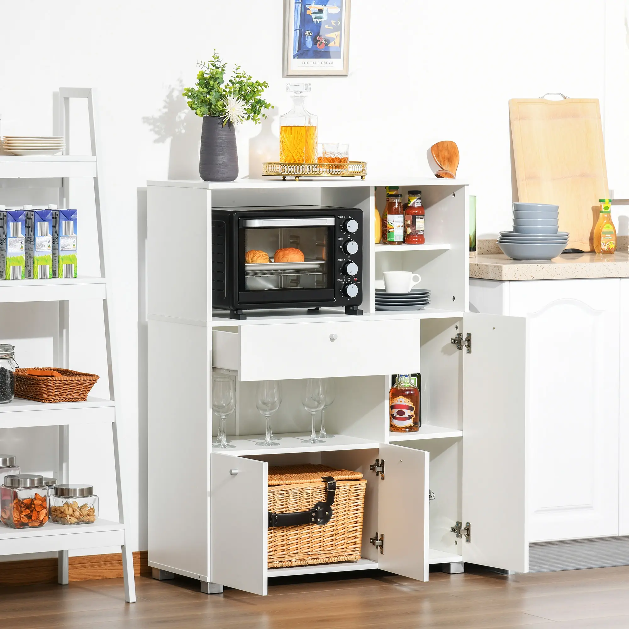 Буфет Homcom 835-398 (White) - 8