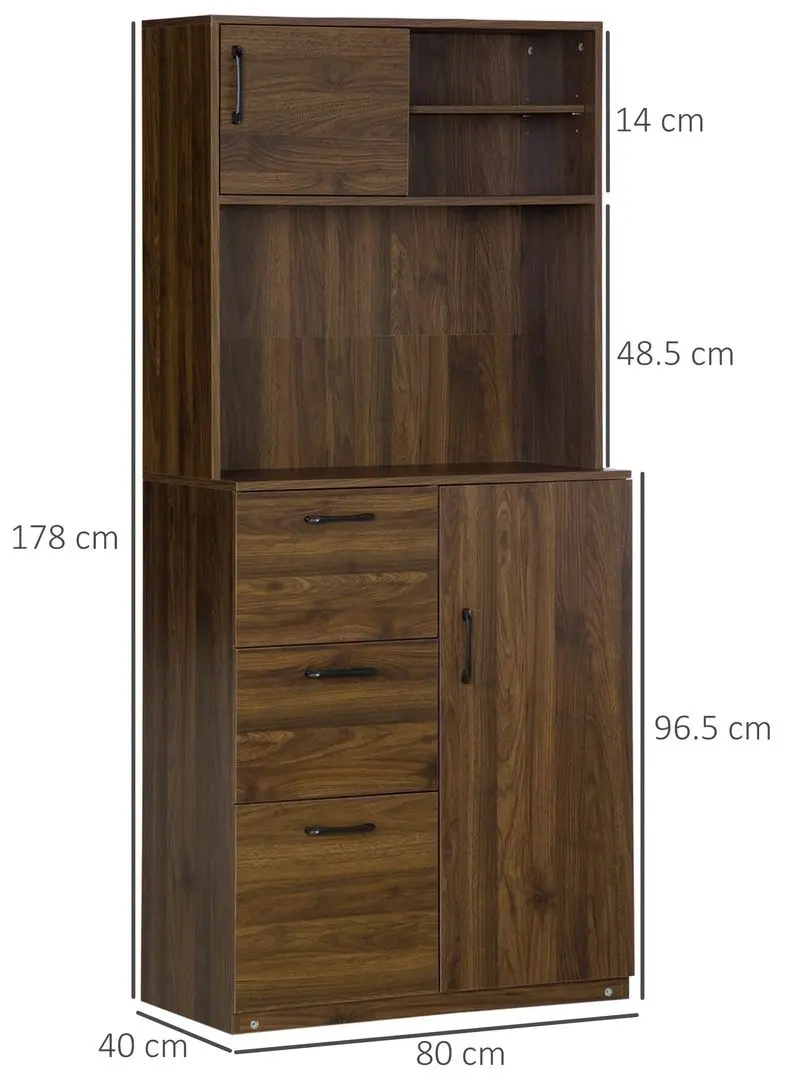 Bufet Homcom 835-413 (Walnut)