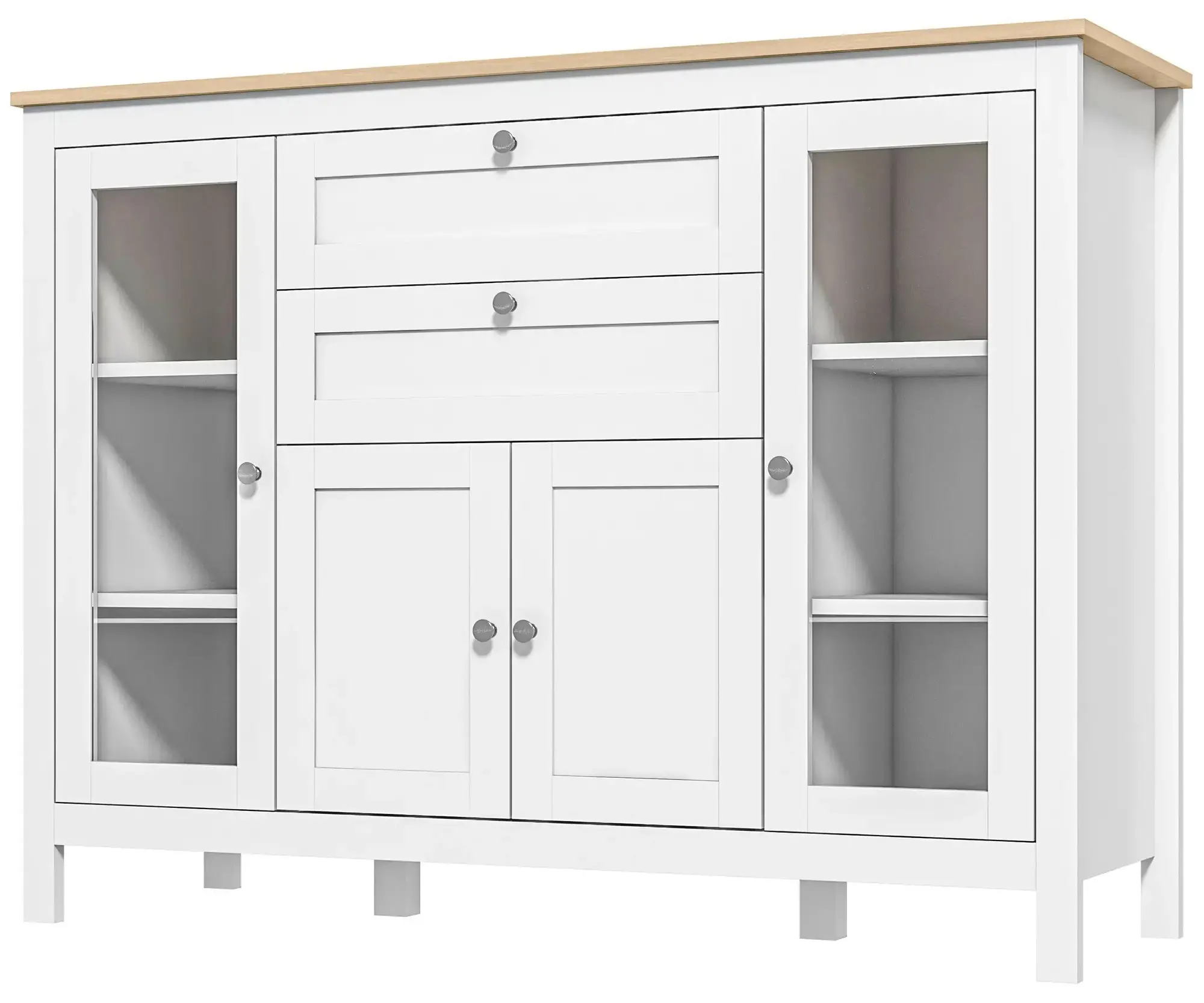 Буфет Homcom 835-433 (White/Oak) - 3