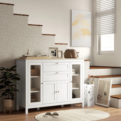 Буфет Homcom 835-433 (White/Oak) Thumb